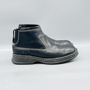 Born Boots Womens 9 Black Leather W3982 Chelsea Ankle Pull On Booties Shoes